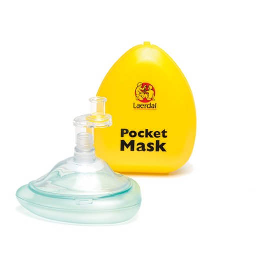 Pocketmask i Mjuk Väska – Andningsskydd för HLR och Mun-mot-mun